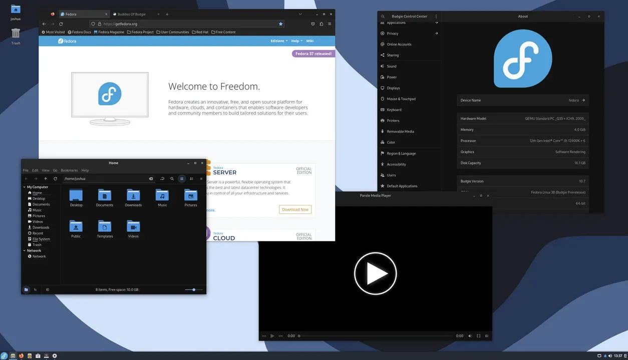 Budgie Desktop Environment Budgie Desktop Environment