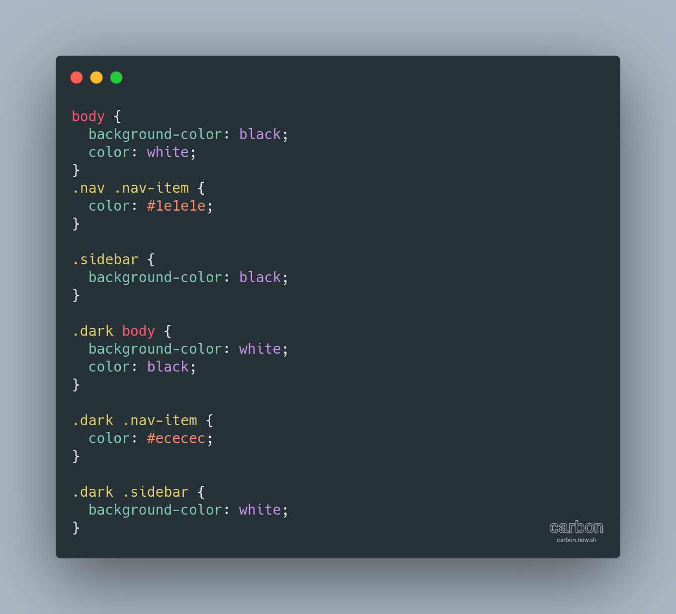 CSS No variabel 